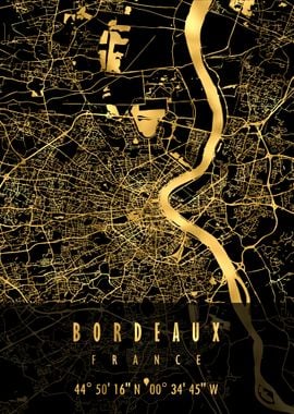 Bordeaux Map France