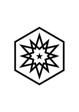 White Sacred Geometry Seal