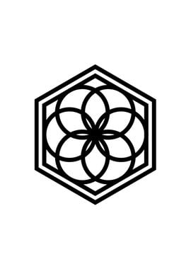 White Sacred Geometry Seal