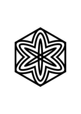 White Sacred Geometry Seal