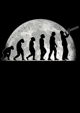 Trombonist Evolution Moon