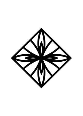 Black Sacred Geometry Rune