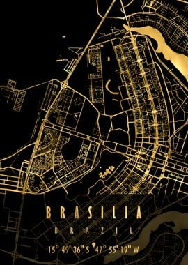 Brasilia Map Brazil