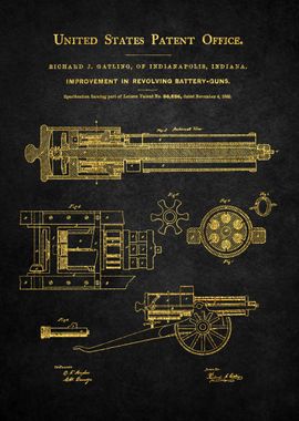 18 Gatling Gun Patent 186