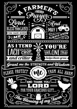 A Farmers Prayer Black