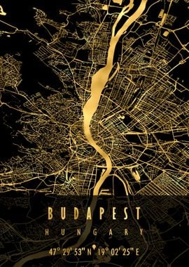 Budapest Map Hungary