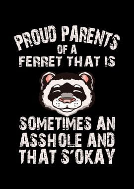 Proud parents of a ferret