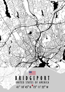 Bridgeport Map USA