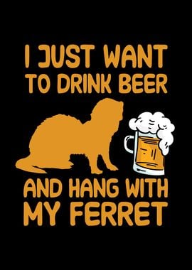 Ferret and beer