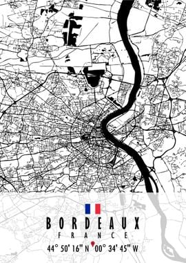 Bordeaux Map France