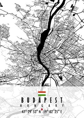 Budapest Map Hungary