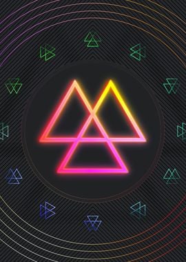 Neon Geometric Glyph Sigil