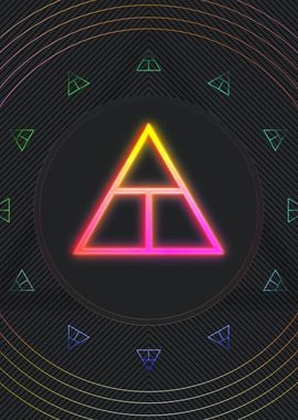 Neon Geometric Glyph Sigil