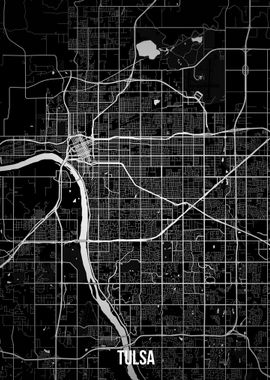 Tulsa dark map