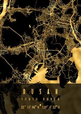 BUSAN MAP SOUTH KOREA