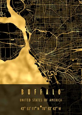 BUFFALO MAP USA