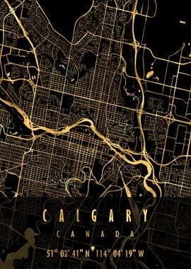 CALGARY MAP CANADA