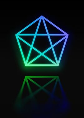 Neon Geometric Glyph Rune