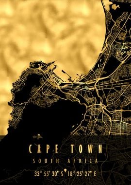 CAPE TOWN MAP SOUTH AFRICA