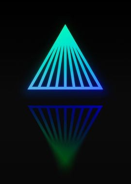 Neon Sacred Geometry Glyph