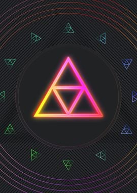 Neon Geometric Glyph Sigil