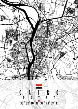 CAIRO MAP EGYPT