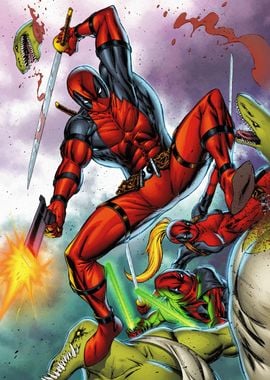 Deadpool vs Reptiles