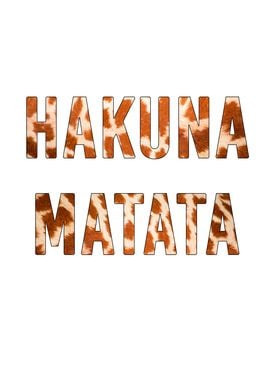 Hakuna matata poster