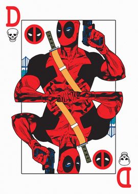 Deadpool Playing Card