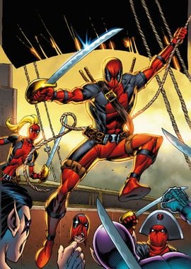 Deadpool with a Sword