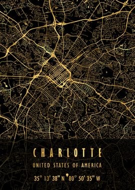 CHARLOTTE MAP USA