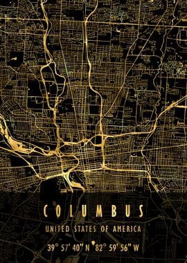 COLUMBUS MAP USA