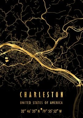 CHARLESTON MAP USA