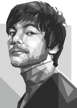 Louis Tomlinson Grayscale