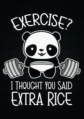 Exercise Extra Rice Panda