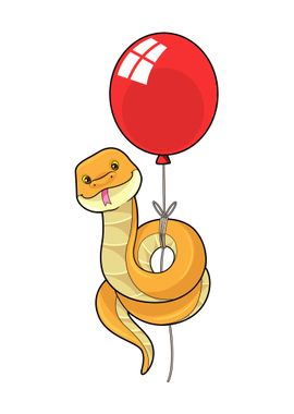 Snake Birthday Balloon