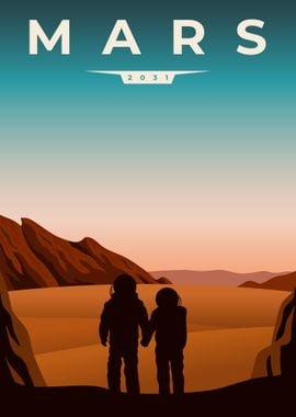 Mars fantastic poster