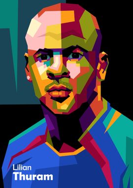 Lilian Thuram in popart