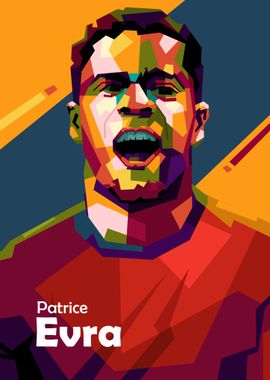 Patrice Evra in popart