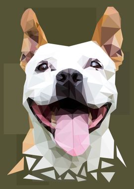 Cute dogs low poly