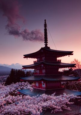 Churei tower mount fuji