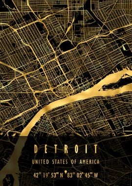 DETROIT MAP USA