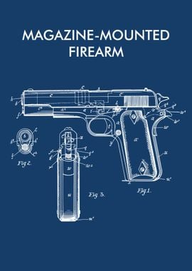 MAGAZINE FIREARM BLUEPRINT