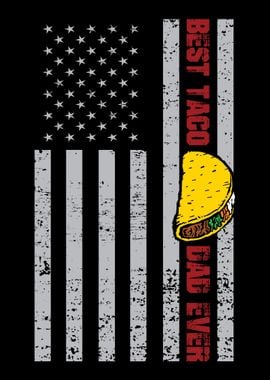 Taco Dad American Flag