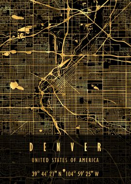 DENVER MAP USA