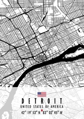 DETROIT MAP USA