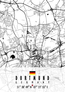 DORTMUND MAP GERMANY