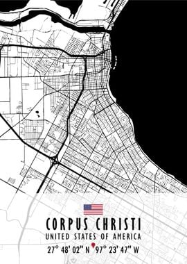 CORPUS CHRISTI MAP USA