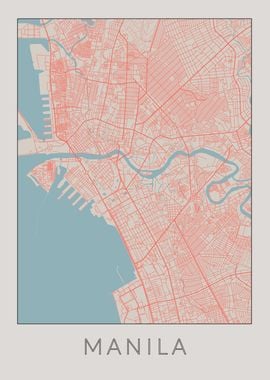 Manila Vintage Map