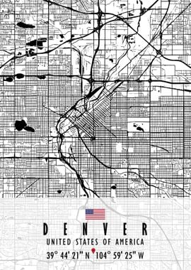 DENVER MAP USA